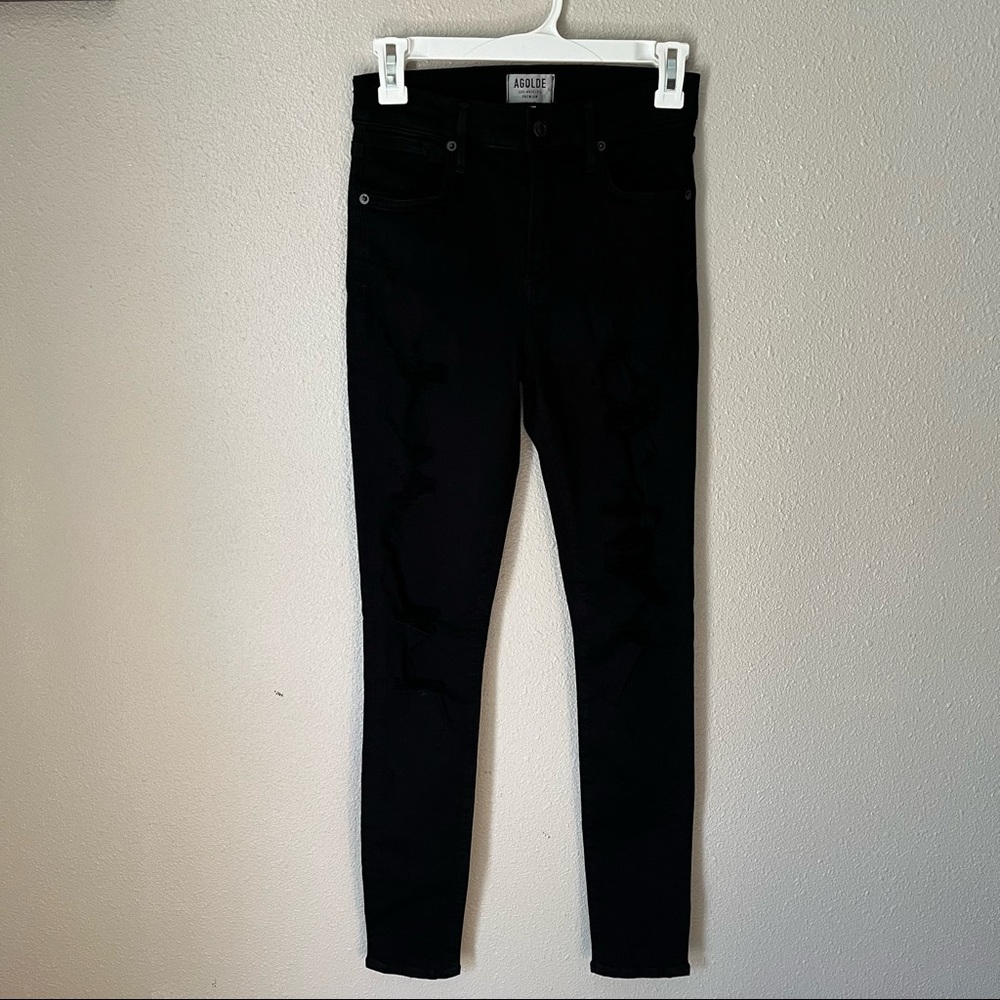 Agolde Sophie High Rise Skinny Distressed jeans